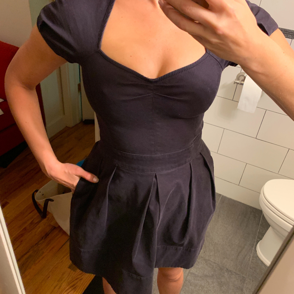 Black marc jacobs fit and flare dress